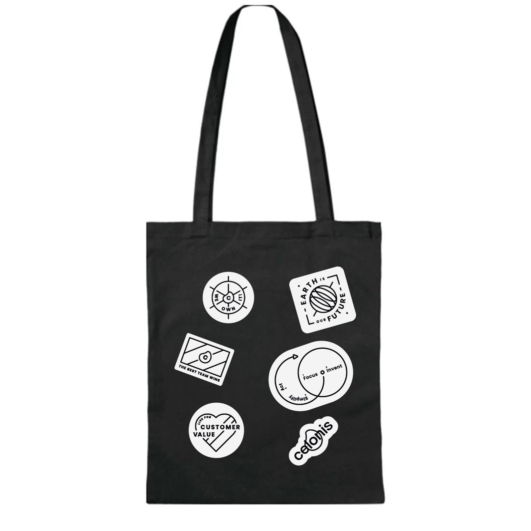 Tote Bag Black - Celonis & Value Badge Design